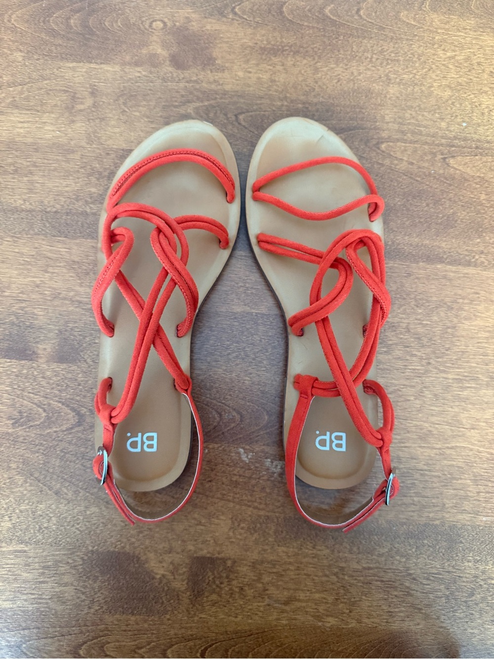 bp orange Rope-Strap Flat Sandals